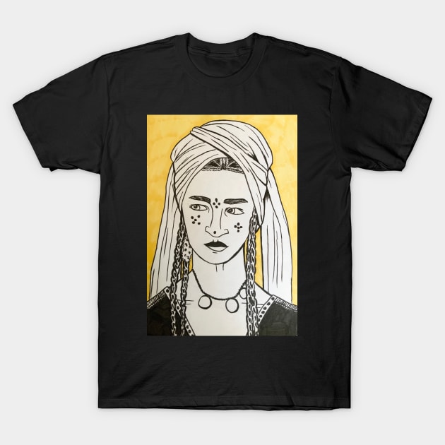 Tuareg African woman T-Shirt by Audrey Nagle